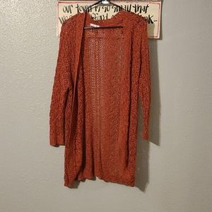 Coral cardigan